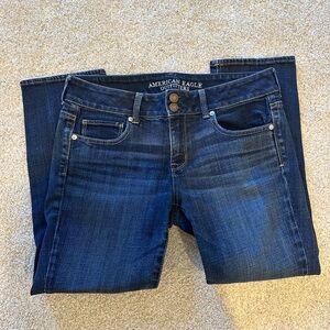 American Eagle Outfitters Women's Dark Blue Capris